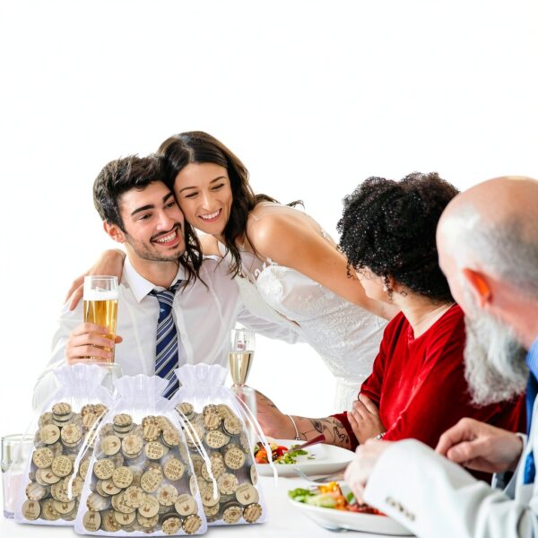 Motionchic Wooden Drink Tokens Poker Chips Party Supplies-4