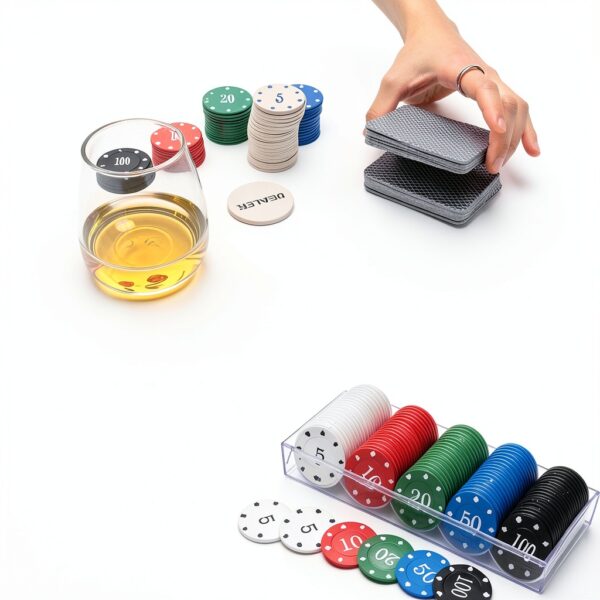 IXIGER Poker Chips Plastic Set 200pcs with Storage Box-1