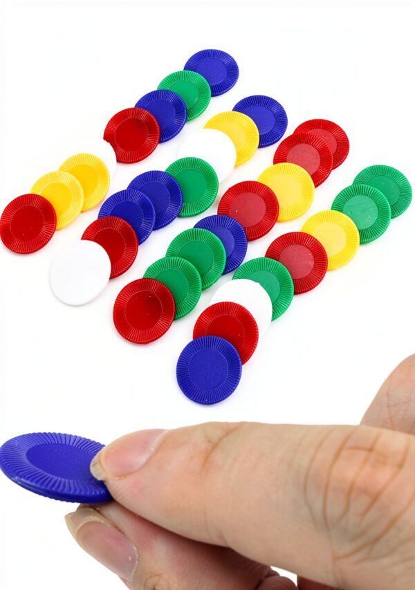 Wpxmer Plastic Counters 300 Pieces 5 Colors Math Games-4