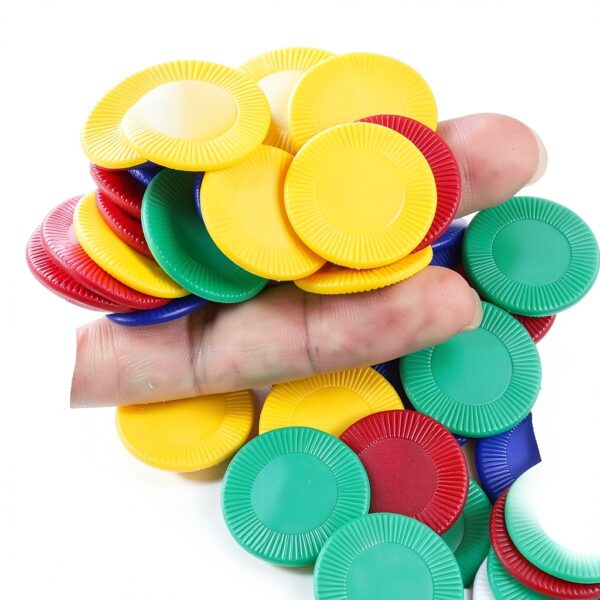 Wpxmer Plastic Counters 300 Pieces 5 Colors Math Games-3