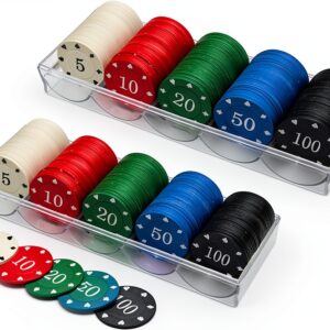 IXIGER Poker Chips Plastic Set 200pcs with Storage Box-0