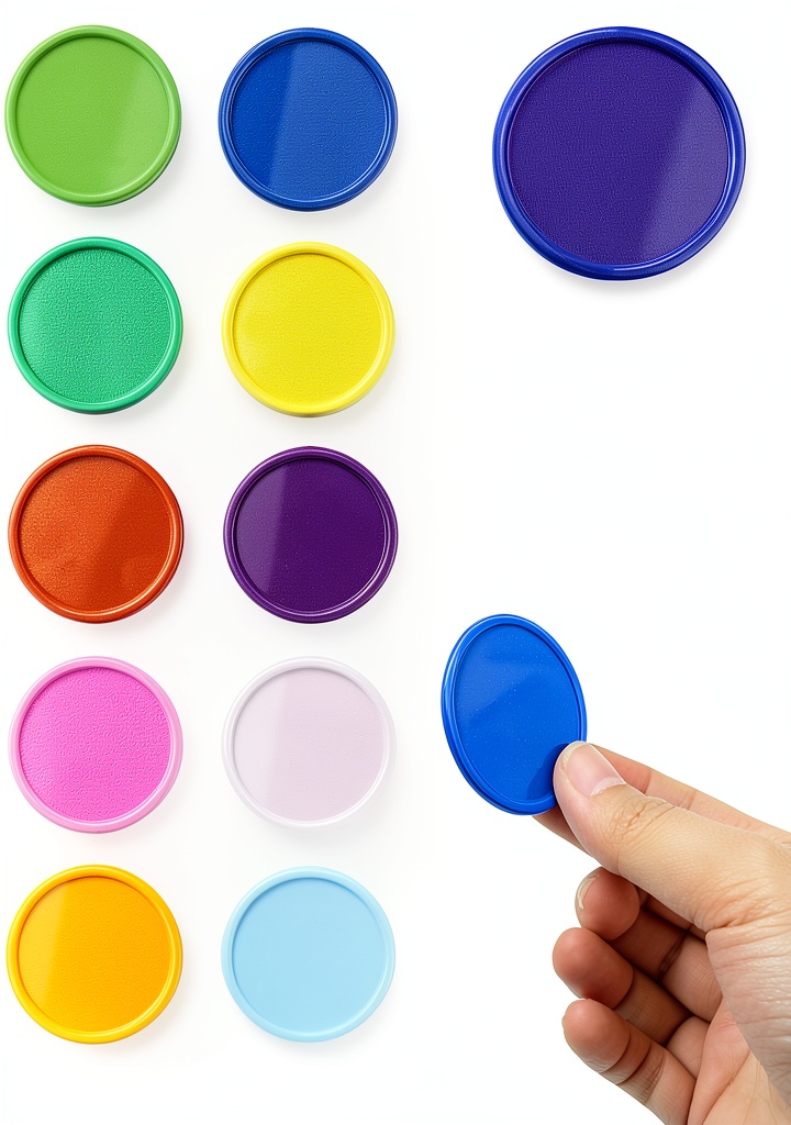 YEXPRESS Poker Chips Bulk 500 set spread out on a green gaming felt for color demonstration