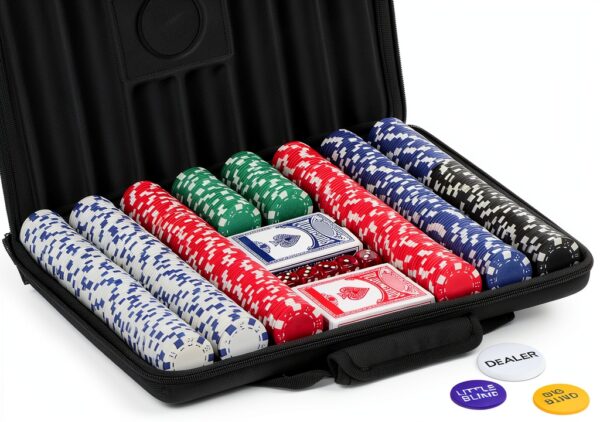 LUOBAO Poker Chips Charcoal 11.5g Casino Game Set-0