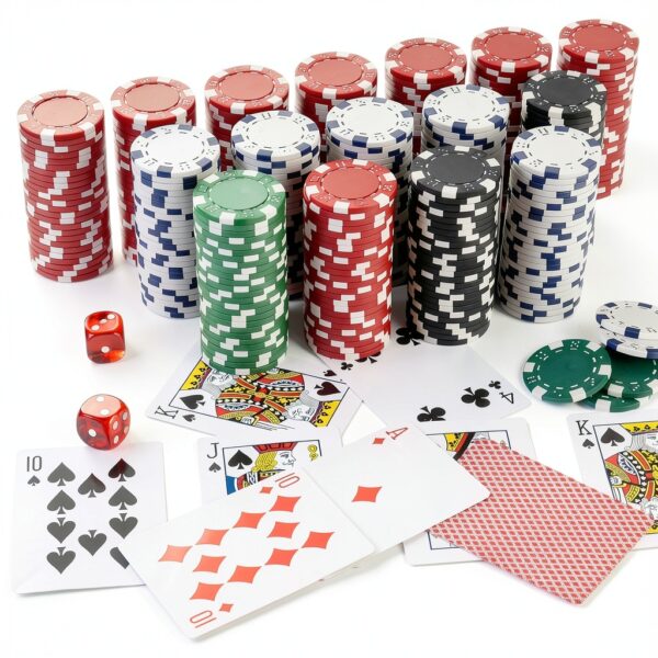 LUOBAO Poker Chips Charcoal 11.5g Casino Game Set-7