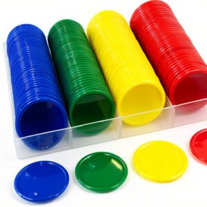 Smartdealspro Plastic Counting Chips 160pcs 4 Colors-0