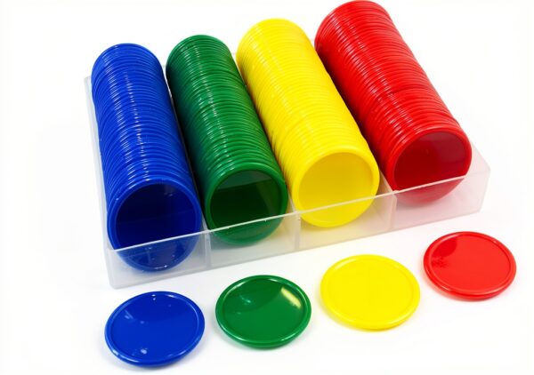 Smartdealspro Plastic Counting Chips 160pcs 4 Colors-0