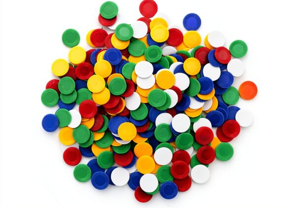 Wpxmer Plastic Counters 300 Pieces 5 Colors Math Games-1